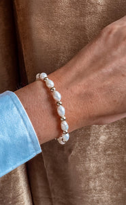 Rose Gold & Pearl Bracelet