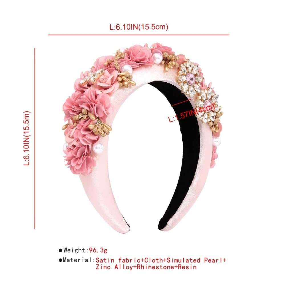 Flower & Beaded Headband