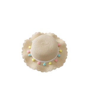 Kids Cream Straw Hat