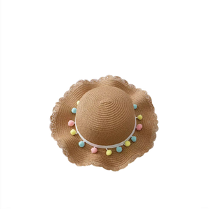 Kids Tan Straw Hat