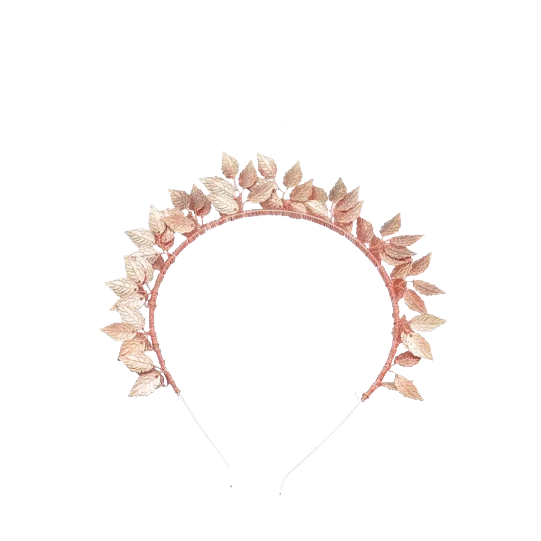 Rose Gold Leaf Headband