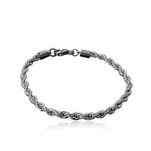 Silver Plated Rope Bracelet