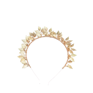 Yellow Gold Leaf Headband