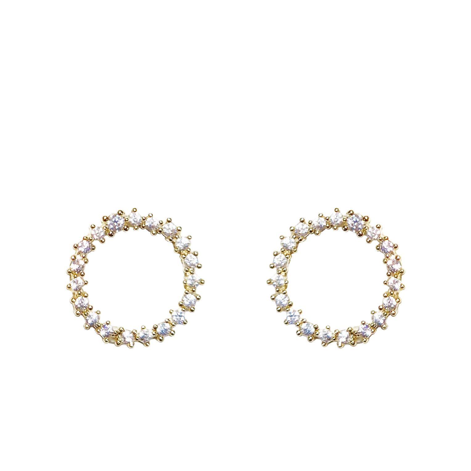The "Circle" Yellow Gold Earrings