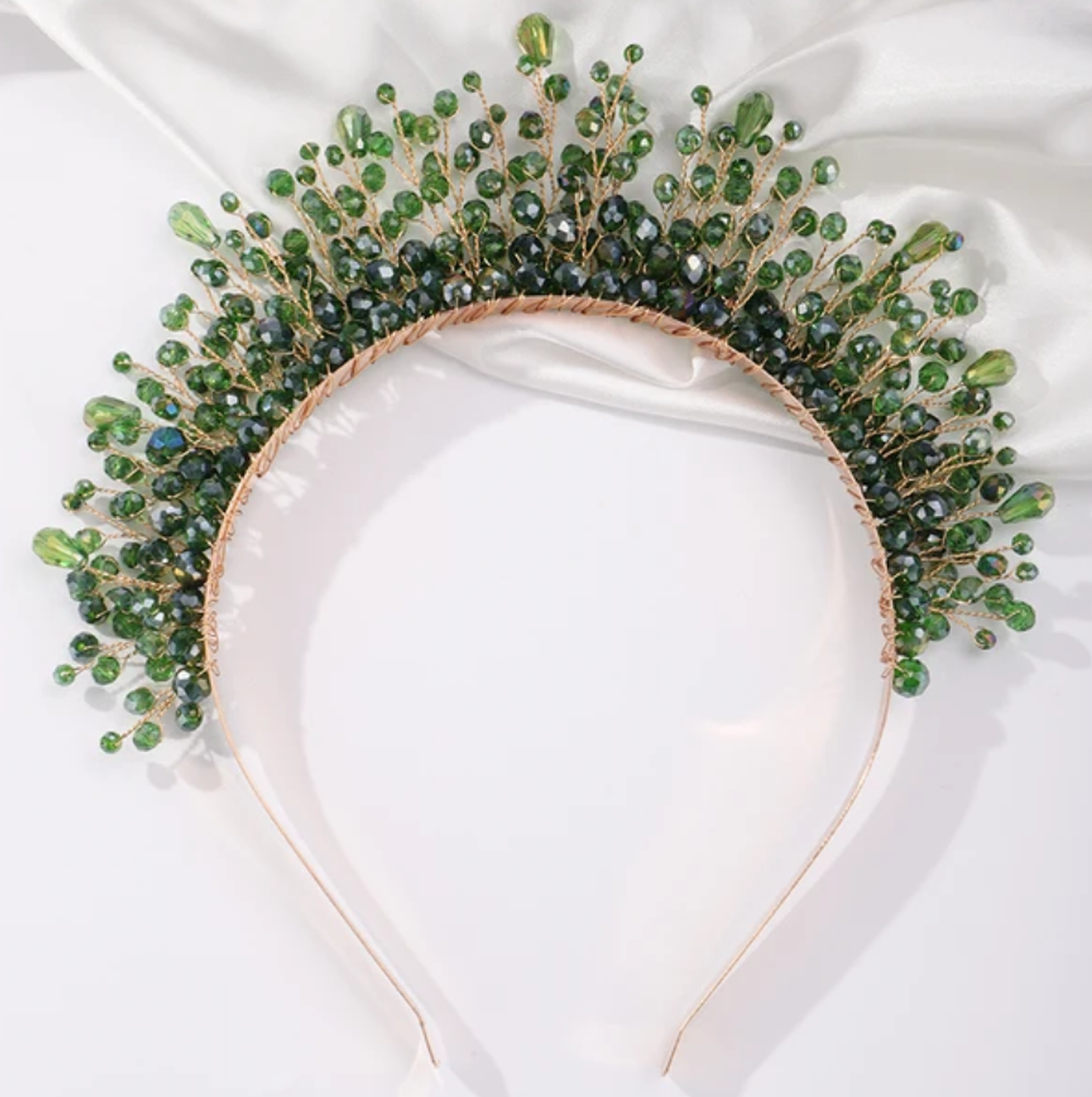 Yellow & Green Beaded Headband