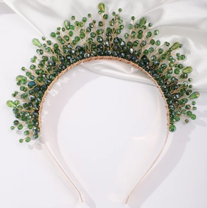 Yellow & Green Beaded Headband