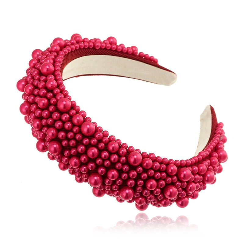 Red Beaded Headband