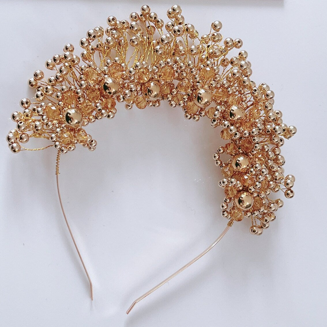 Gold Beaded Headwear