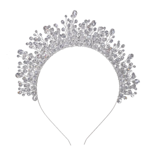 Silver Beaded Headband