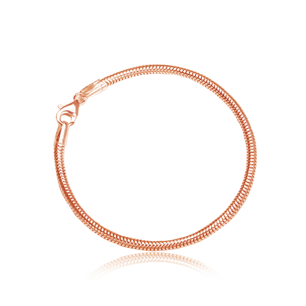 Rose Gold Plated Herringbone Bracelet