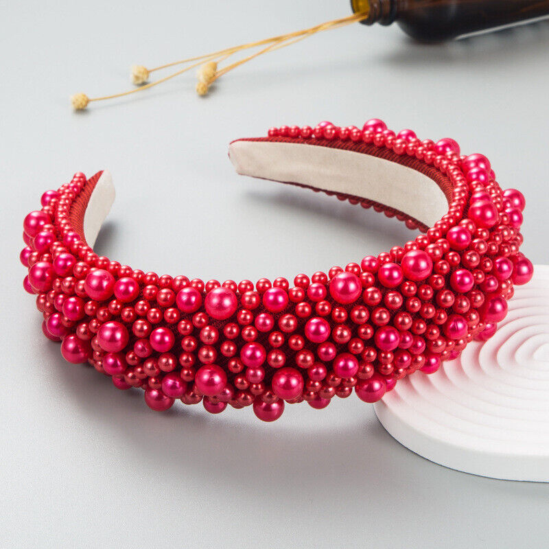 Red Beaded Headband