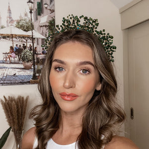 Yellow & Green Beaded Headband