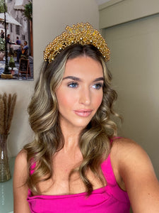 Gold Beaded Headwear