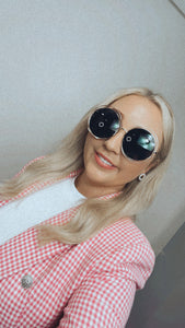 Bonnie & Pearl Round Rose Dark Sunglasses